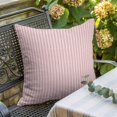 thumbnail image 2 of Pillow Covers 26x26 Inch, Pink Striped Linen Pillowcase with Invisible Zipper, Modern Simple Farmhouse Beige Vintage Decorative Throw Pillow Covers Cushion Case for Couch Sofa Bed Living Room, 2 of 9