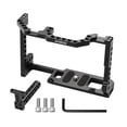 thumbnail image 2 of Andoer Camera Cage + Top Handle Kit Aluminum Alloy with Dual Cold Shoe Mount 1/4 Inch Screw Compatible with Canon 90D/80D/70D DSLR Camera, 2 of 7