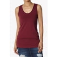 thumbnail image 3 of Women's Premium Cotton Vest Basic Soft Stretch Racerback Tank Top Solid Color, 3 of 8