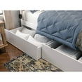 thumbnail image 3 of AFI Canyon Wood King Size Platform Bed with 2 Storage Drawers in White, 3 of 6