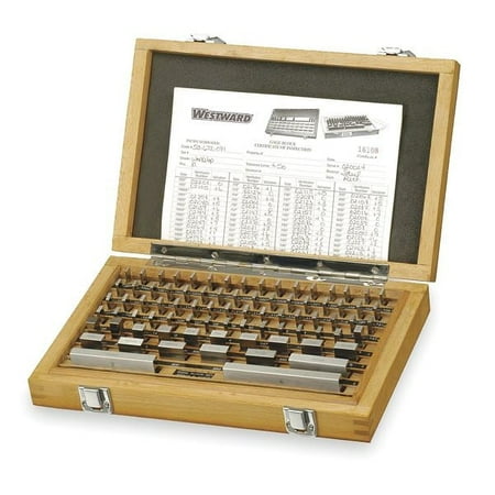 Westward Gage Block Set,Rectangular,81 Pc 2YNK8
