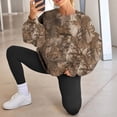 thumbnail image 5 of Womens Camo Sweatshirt Oversized Graphic Maple Leaf Print Crewneck Long Sleeve Y2k Trendy Fall Pullover Hoodies, 5 of 5