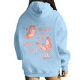 thumbnail image 2 of Pink Graphic Hoodie for Women 2024 Cute Preppy Sweatshirt Long Sleeve Drawstring Pullover Tops with Pockets, 2 of 5