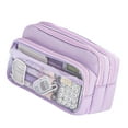 thumbnail image 5 of Pen Case, Pencil Pouches, Simple Large Pencil Case Pen Organizers Bag Zippers Expandable Big Capacity Pencil Holder Box, 5 of 9