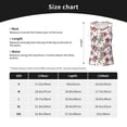 thumbnail image 5 of Gukieu Lilies Flowers Print Women's Quick-drying Fitness Vest, Round Neck Sleeveless Fitness T-shirt, Suitable for Yoga, Sports-Large, 5 of 7
