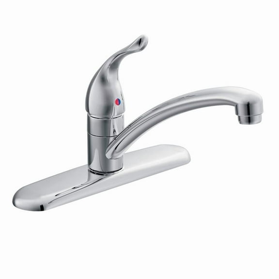 MOEN 7425 Chateau Low-Arc Single-Handle Standard Kitchen Faucet in Chrome