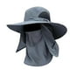 thumbnail image 1 of Gorra para el sol Sombrero de pesca Protección Transpirable Visera para exteriores con cara extraíble Cubierta con solapa para el cuello , Gris oscuro shamjiam Sombrero de pesca, 1 of 8
