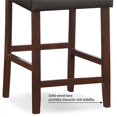 thumbnail image 4 of Leick Favorite Finds Wood Upholstered Back Counter Stool Set in Cappuccino, 4 of 15
