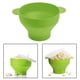 thumbnail image 5 of Tazón de palomitas de maíz plegable reutilizable de silicona fabricante de palomitas de maíz plegable de microondas con tapa - Green Verde perfecl Bol para hacer palomitas de maíz, 5 of 8
