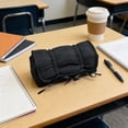 thumbnail image 4 of Kyusrd Desktop Stationery Organizer Pencil Pouch,Large Capacity Zipper Storage Bag with Simple Style,Versatile Desk Organizer, 4 of 6