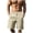 Khaki, variant on Men’s Big & Tall Performance Sport Shorts Four Way Stretch Training Fitness Casual Shorts 4XL-5XL