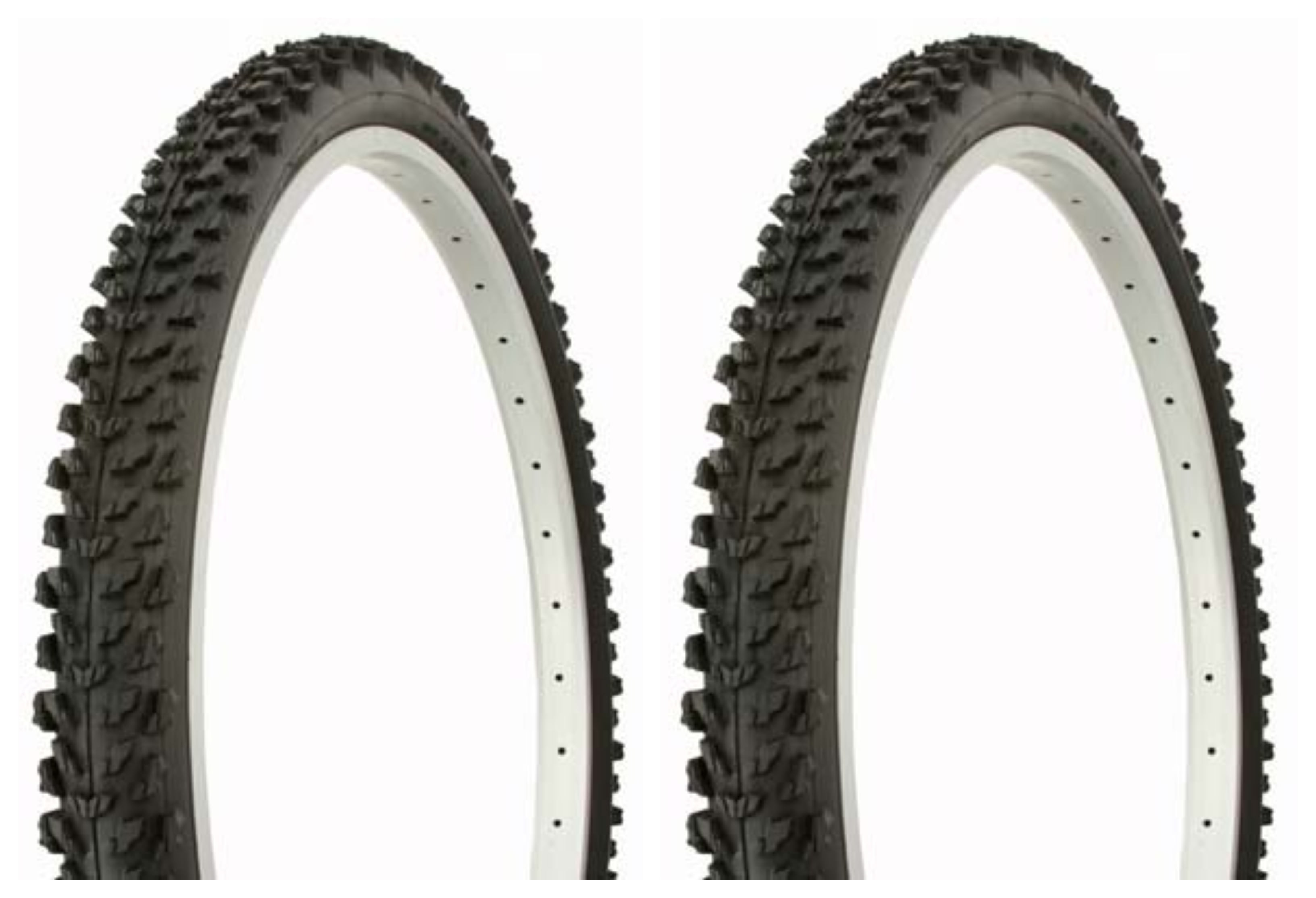 Tire set. 2 Tires. Two Tires Duro 26" x 2.10" Black/Black Side Wall HF