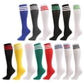 thumbnail image 2 of AUQ 3Pair Knee High Socks,Chemical Fiber Calcetines Para Mujer,No Show Socks for Women,Style1, 2 of 2