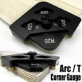 thumbnail image 3 of DYNWAVECA Jig Router Templates Corner Trimming Jig Tool Professional Carpenter Router Table Corner Gauge Set Corner Router Bit Template, 3 of 10