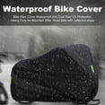 thumbnail image 4 of Htovila Bicycle Cover, Bike Rain Cover Waterproof Dust Rain Protection Heavy Duty with reflective stripe Black 200 x 110 x 70 cm, 4 of 6