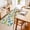 Beige, variant on Entryway Rug 2'x3', Green Blue Dinosaur Kitchen Runner Rugs Non-Slip Carpet Mats, Trees Animals Modern Art Graffiti Bedside Rugs Runners Washable Floor Carpet for Bathroom Laundry Room