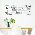 thumbnail image 3 of Pegatinas de pared personalizables con oración para la cena, citas inspiradoras para la cocina para bendecir la comida que tenemos delante, decoración de pared impermeable para el hogar y el, 3 of 5