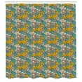 thumbnail image 3 of Vintage Shower Curtain, Blossoming Carnations in Retro Colors Rich Peony Meadow in Summer Season Theme, Fabric Bathroom Set with Hooks, 69W X 84L Inches Extra Long, Multicolor, by Ambesonne, 3 of 3