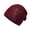 Wine Red, variant on dianhelloya Warm hat LadyHat Sequins Rhinestone Decoration Shiny Solid Color Brimless Autumn Winter Coldproof Knitting Beanie Hat Streetwear Purplish Red