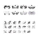 thumbnail image 1 of Plantillas de Caras de Carnaval Yuyangstore para Pintura Facial Adultos y Niños, 1 of 8