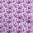 thumbnail image 1 of oneOone Viscose Jersey Purple Fabric Florals Fabric For Sewing Printed Craft Fabric By The Yard 60 Inch Wide, 1 of 7