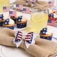 thumbnail image 6 of 4th of July Bows for Wreath,Red Blue Stars Wreath Bow 1776-2026 Patriotic Craft Bows for Front Door 250th Celebrating Party Decorations,3.93 Inch,White, 6 of 6