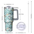 thumbnail image 2 of OBREWU Akita Beagle Bulldog Rottweiler Dachshund Tumbler with Handle and Lid,Cute Akita Dog Beagle Bulldog Rottweiler Dachshund 40oz Double Wall Vacuum Insulated Tumbler,Cups Gift for Women and Men, 2 of 5