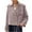 Pink, variant on Kukoosong Women Crop Pea Coat, Winter Loose Casual Double-Breasted Peacoat, Elegant Slim Wool Blend Jacket Outwear