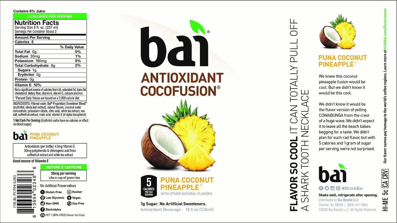 Bai Drink Nutrition Label Best Label Ideas 2019