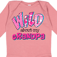 thumbnail image 4 of Inktastic Wild About Grandpa Girls Long Sleeve Baby Bodysuit, 4 of 5