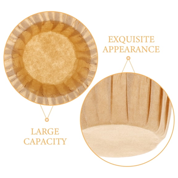 PTOOTP Set of 30 Elegant Muffin Baking Cups, Oil-Resistant Paper Liners for Home Baking and Cupcake Making