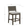 thumbnail image 4 of Nathan James Linus Modern Upholstered Counter Height Bar Stool, 4 of 8