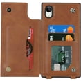thumbnail image 5 of Crossbody Wallet Case for iPhone XR with Card Slot Holder,iPhone XR Magnetic Flip Folio Purse Case, PU Leather Zipper Handbag with Detachable Lanyard Strap 6.1 Inch (Brown), 5 of 16