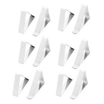Wedding Banquet Metal Adjustable Table Cloth Holder Clip Clamp Silver Tone 12pcs