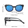 thumbnail image 3 of Riforla Candy Colored Frosted Korean Version Children's Sunglasses Dazzling Reflector 400 Ink Sunshade H, 3 of 9