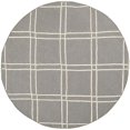 thumbnail image 2 of Safavieh Dhurries Grey Contemporary Rug - Round 6', 2 of 3