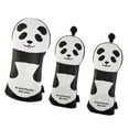 thumbnail image 3 of Almencla 3pcs Golf Headcover Driver Club, Headcover Golf Putter Panda Pattern Number Tag,, 3 of 8