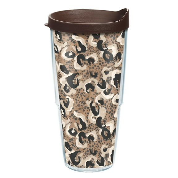 Tervis Spotted Jaguar Made in USA Double Walled Insulated Tumbler Travel Cup Keeps Drinks Cold & Hot, 24oz, Classic