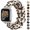 Leopard, variant on TOYOUTHS Scrunchie Bands Compatible with Fitbit Versa/Versa 2/Versa Lite Special Edition Women Girl Elastic Stretch Fabric Strap Pattern Printed Wristband