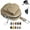 Khaki, variant on Genuine Leather Mini Backpack Keychain, Travel Coin Purse & Makeup Bag, Card Holder Data Cable Organizer Small Organizer