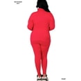 thumbnail image 3 of Zenana Plus Size Soft Fabric Mock Neck Long Sleeve Top & Leggings - 2 Pieces Tracksuit Set, 3 of 5