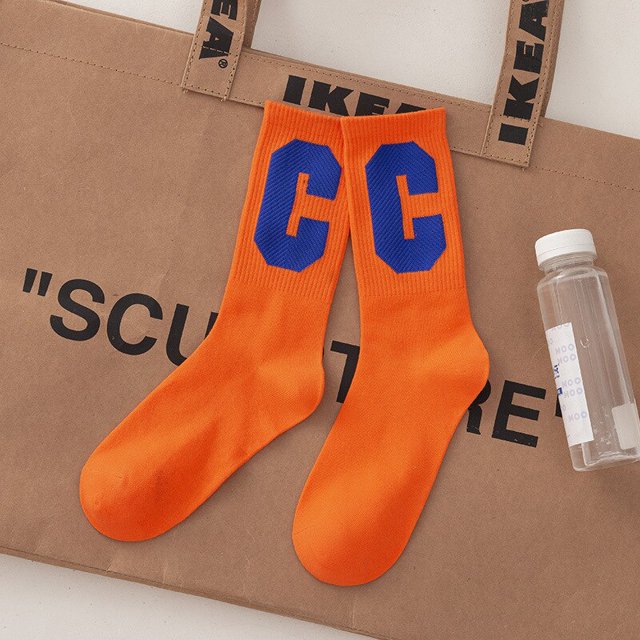 Calcetines de algodón para mujer, medias simples que combinan con todo, versión coreana, monopatín callejero, primavera y otoño