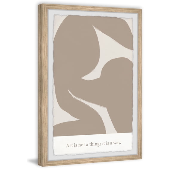 Marmont Hill Art Is Not a Thing Framed Painting Print