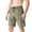 Green, variant on hoksml Men's Ice Silk Quick Dry Athletic Shorts with Elastic Drawstring Waist, Zipper Pockets, Two Tone Breathable Fabric, for Gym, Hiking, Workout and Casual Daily Wear