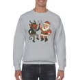 thumbnail image 2 of Santa and Krampus Unite Men's Sweatshirt, 2 of 3