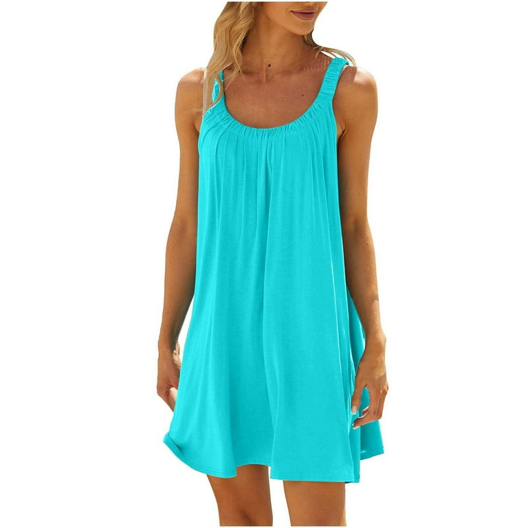 blue slip dress short Experience Luxury Comfort with Short Slip Dress main image 0