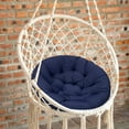 thumbnail image 3 of LShunze Swing Egg Chair Cushions Outdoor Large Hanging Hammock Chair Seat Cushion with Adjustable Headrest Waterproof Large Round Rattan Papasan Chair Pad, 3 of 8