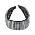 thumbnail image 5 of Unique Bargains 1 Pc Headband Plaid with Bow Hair Accessories Black, 5 of 5