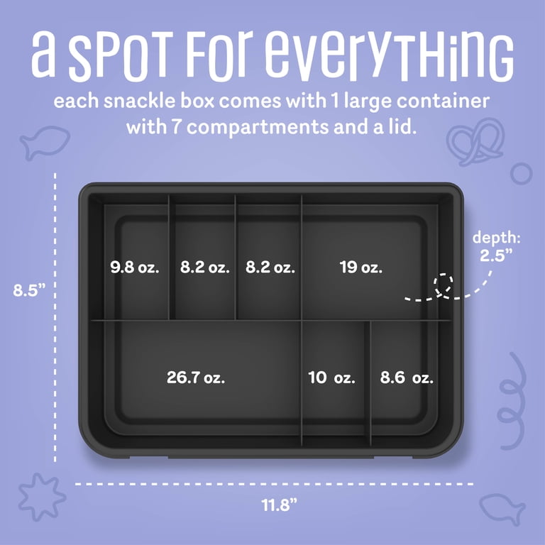 COOK WITH COLOR Snack Box Container for Kids Lunch Box Snackle Box