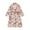 Pink, variant on FAWUUDO Women's Robe Long Plush Soft Bathrobe Jacquard Color Block Robes Shawl Collar Sleepwear with Pockets